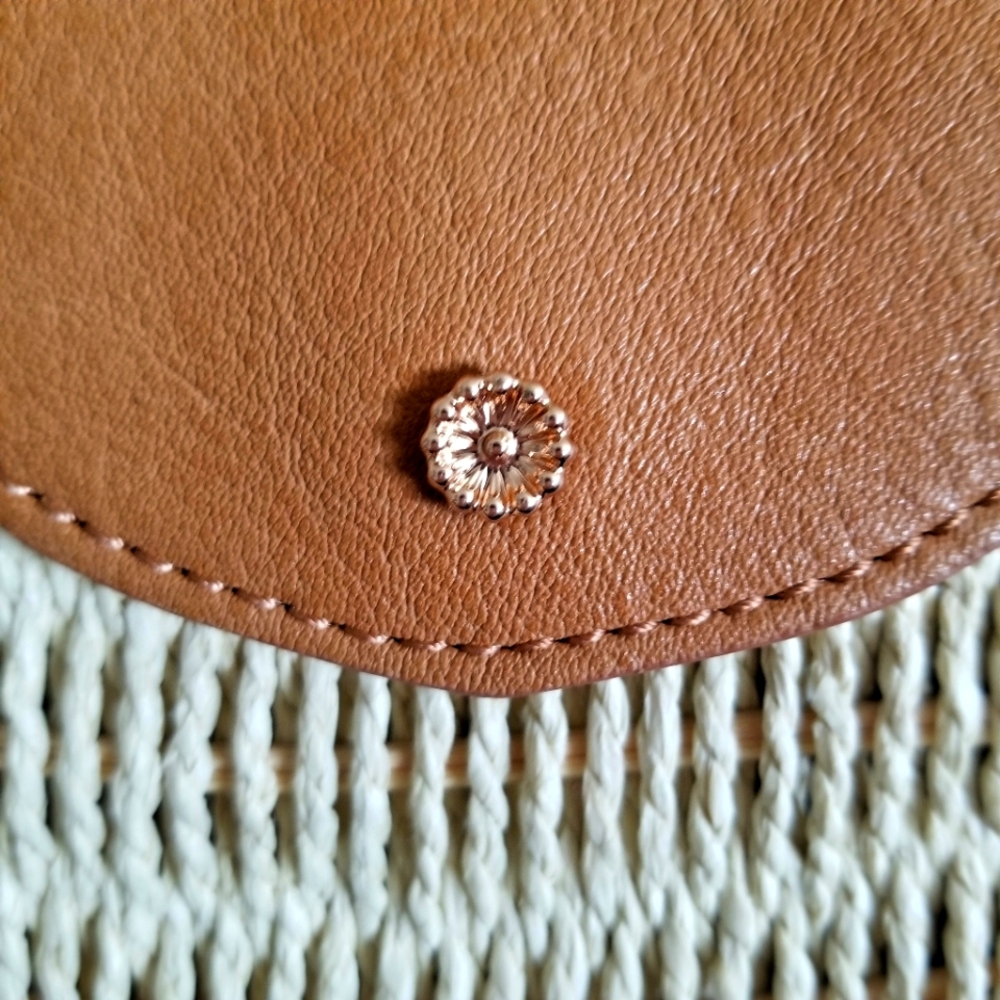 NWT LC Lauren Conrad Fun Summer Beachy Casual Straw Shoulder Bag Small/Med Sized - Picture 4 of 6